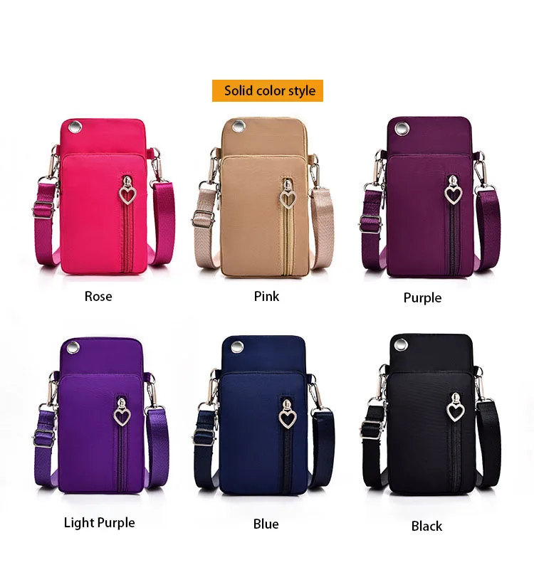 Universal Mobile Phone Bag For Samsung/iPhone/Huawei/HTC/LG Case Wallet Outdoor Sport Arm Purse Shoulder Bag Women Phone Pouch