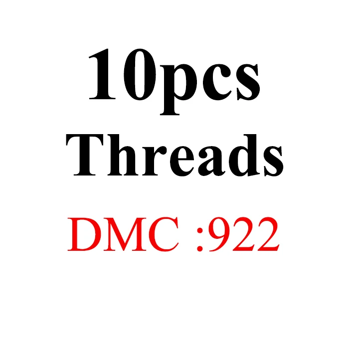Oneroom, DMC многоцветные две этикетки, нитки для вышивки крестиком, хлопковое шитье, моток пряжи, наборы нитей для вышивки 6 - Цвет: 10pcs-DMC922
