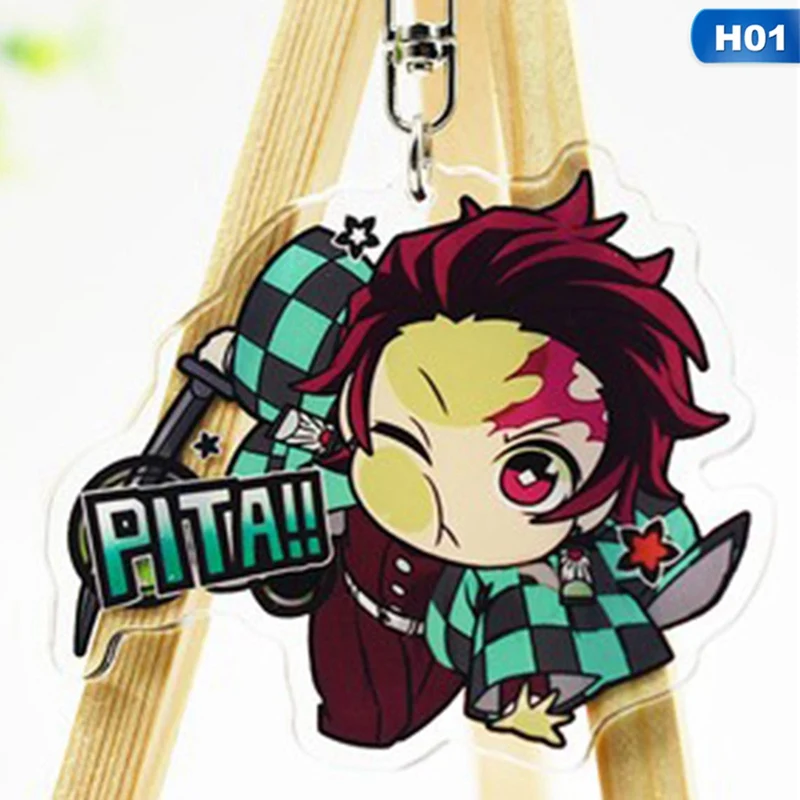 Японское аниме Demon Slayer: Kimetsu No Yaiba Kamado Tanjirou Nezuko Косплей акриловый двухсторонний