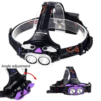 

20000 LM 2 T6 LED Headlight Flashlight Torch USB Rechargeable Headlamp 2 LED Headlamp Headlamp Flashlight T6 Headlight