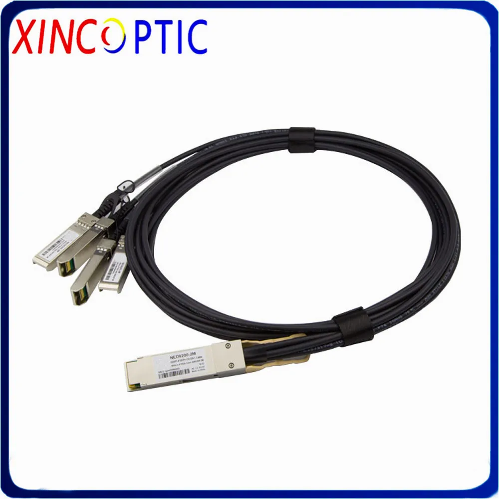 40G QSFP + к 4SFP 2M DAC кабель 30AWG Пассивный прямого подключения меди Twinax|Оптоволоконное