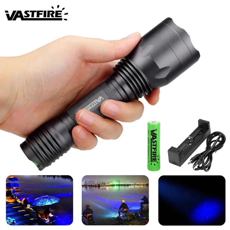 

10000 Lumen RGBW Led Scout Light Outdoor Rifle Tactical Hunting Flashlight Weapon Light Pistol Lanterna Fit 20mm Rail Mount