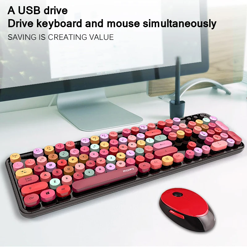 e mouse conjunto 2.4 ghz sem fio