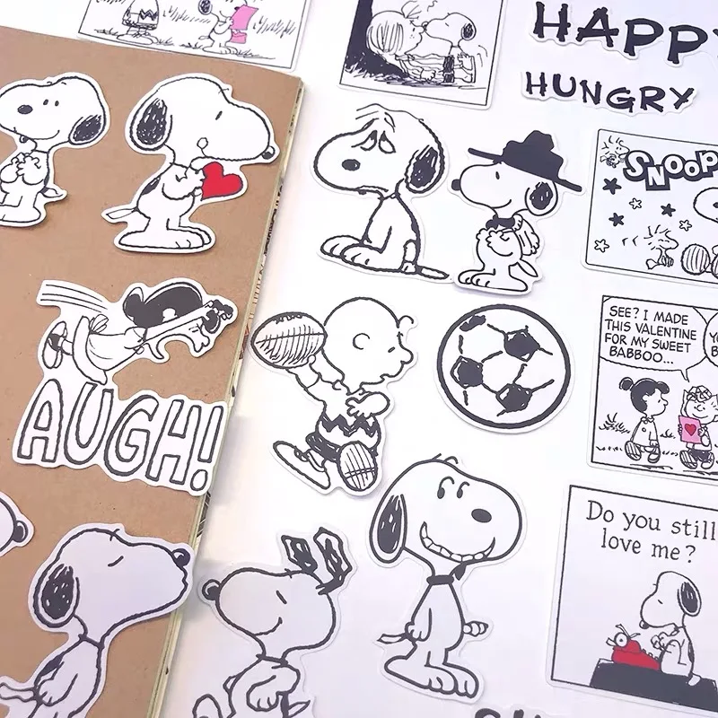 Piezas de cacahuetes Snoopy kawaii dibujos animados Сделай Сам Скрапбукинг pegatinas mano cuenta блокнот тележка caso ordenador Декор