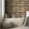 Retro Faux Wood Grain Peel And Stick Wallpaper Self-adhesive Wood Plank Wallpaper Roll Removable Vinyl Wall Covering For Restaur ► Photo 3/6