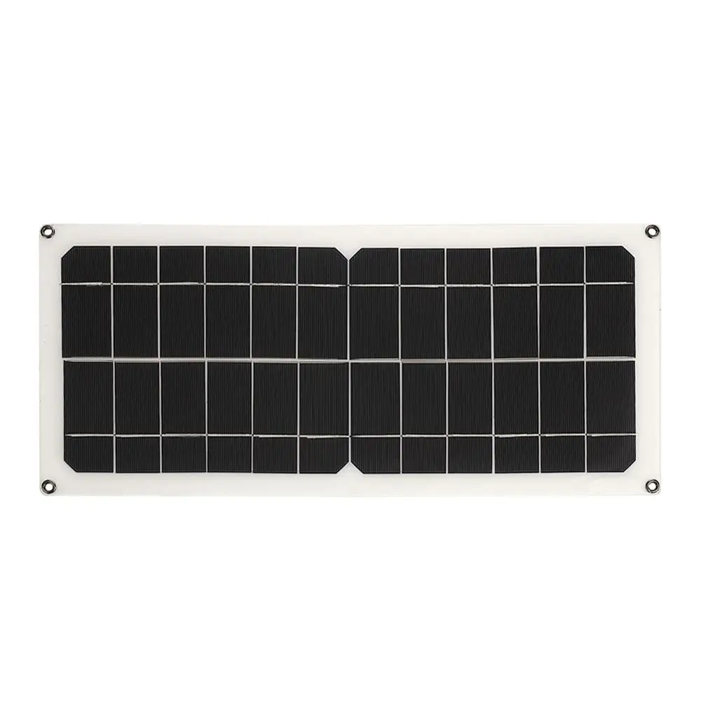 12 В 10 Вт полугибкая портативная солнечная панель и солнечная зарядка для кемпинга зарядное устройство для путешествий монокристаллический кремниевый светодиодный светильник