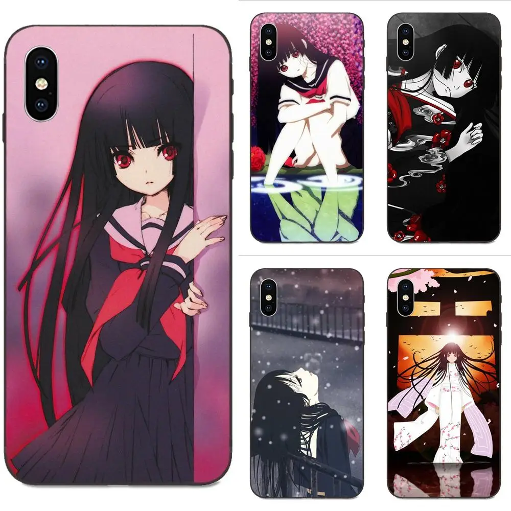 Coque Shell Black Phone Case Anime Jigoku Shoujo For Huawei Honor 5A 6A 6C 7A 7C 7X 8 8A 8C 8X 9 9X 10 10i 20 Lite Pro | Мобильные