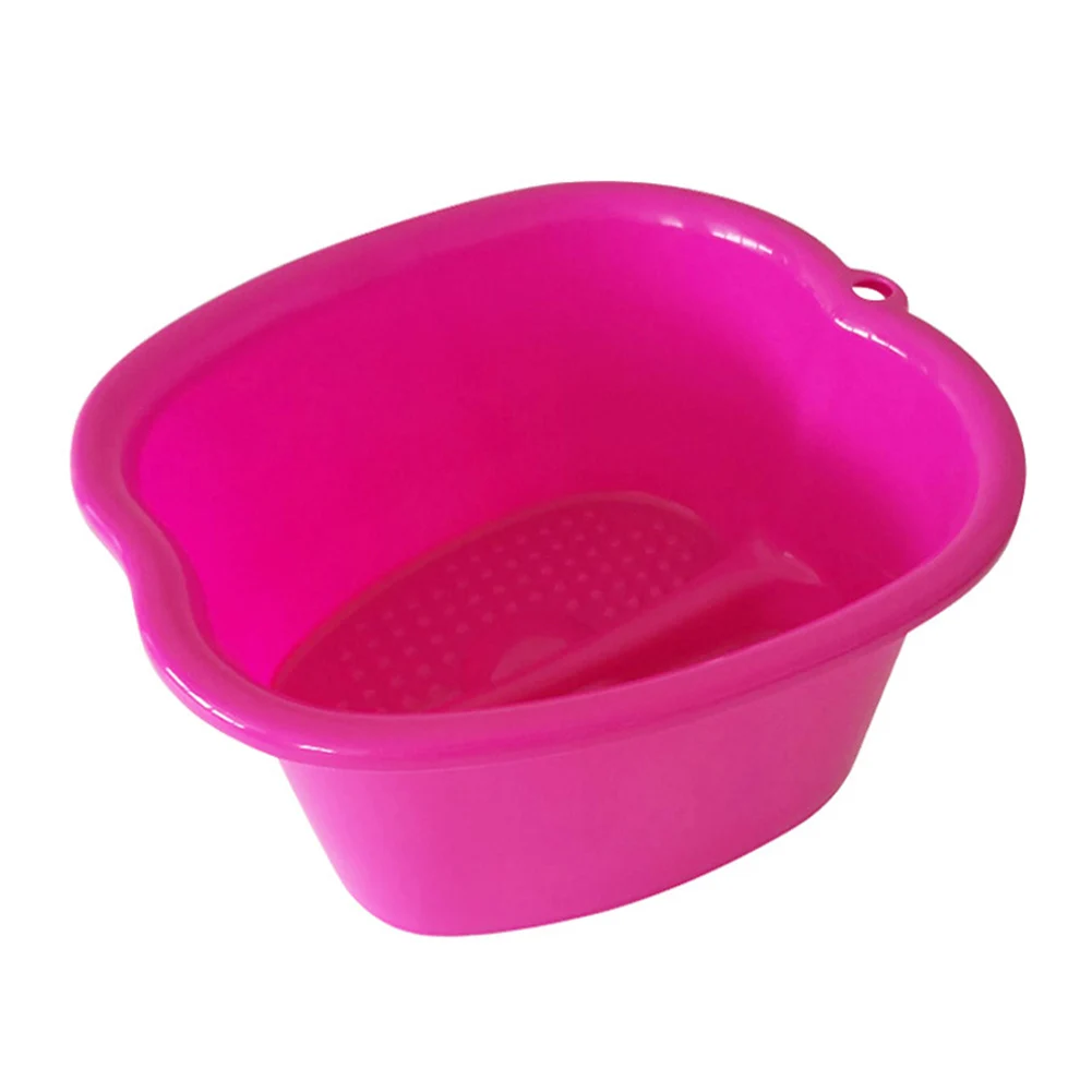 Уход за ногами спа-ванна пластиковая Ванна ванночка для ног бассейна педикюр Детокс-массаж ног DC120 - Цвет: Розовый