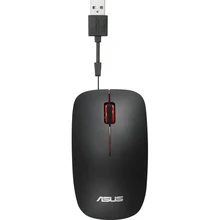 Мышь Asus UT300 черный оптическая(1000dpi) USB2.0 для ноутбука(2but