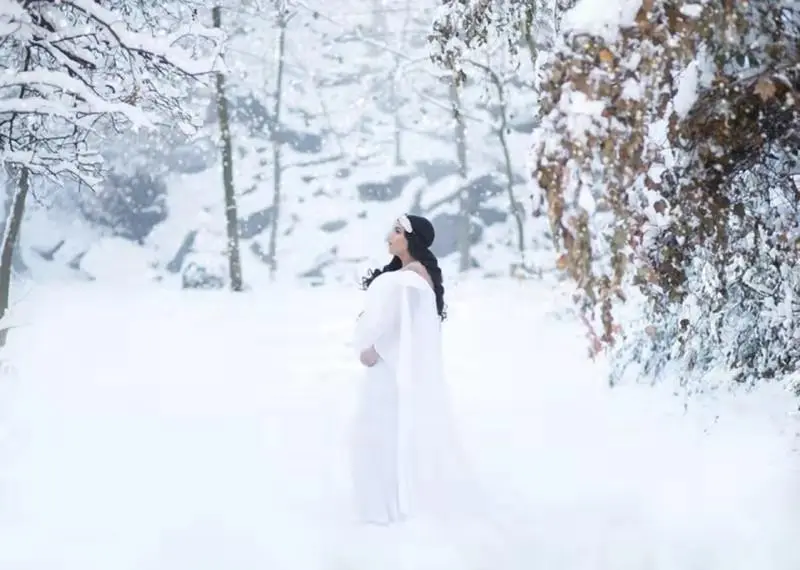 Новое платье для фотосъемки с открытыми плечами для беременных; коллекция года; длинное платье-накидка для беременных женщин; реквизит для фотосессии