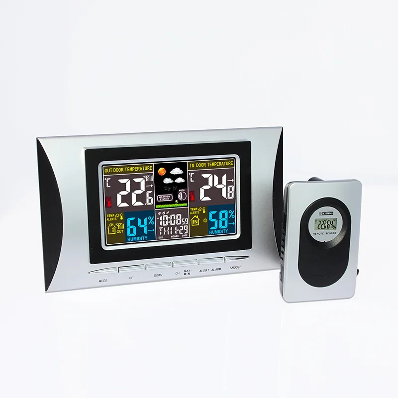 Беспроводная домашняя метеостанция с ЖК-дисплеем, цифровой термометр-гигрометр, измеритель температуры и влажности, wifi датчик