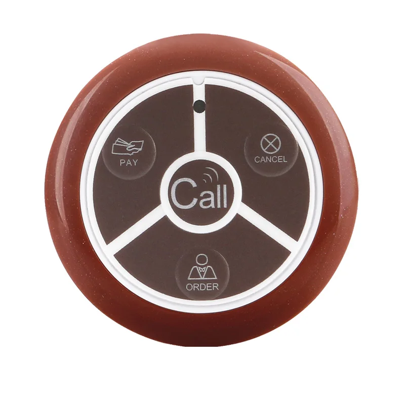 Restaurant T128 Calling System Uhrenempfänger Wiederaufladbar+5Call Button Pager 