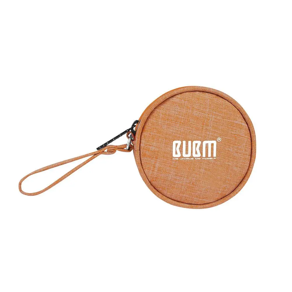 Round yellow TUUTH нейлоновый кабель USB сумка органайзер для путешествия для наушников USB сумка для хранения цифровой портативный молнии аксессуары зарядное устройство данных - Цвет: Round yellow