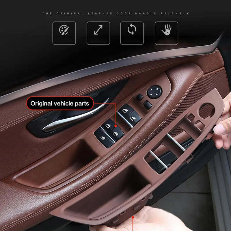 

For bmw F10 F07 520 523 525 5 series car Interior Decoration Door Window Switch panel Cover Trims Car Replacement Accessories