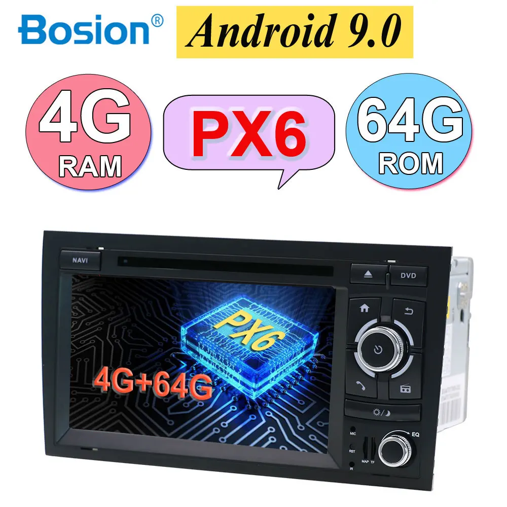 Автомобильный DVD Gps для Audi A4 B6 B7 S4 RS4 SEAT EXEO 2 din радио головное устройство мультимедийный плеер авторадио Android 9,0 4 Гб+ 64 Гб HDMI порт