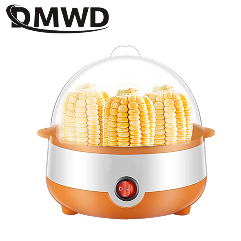 DMWD многофункциональная электрическая яйцеварка распаровщик еды грелка для варки яиц для 4 посуда для приготовления яиц кухонный прибор для завтрака ЕС