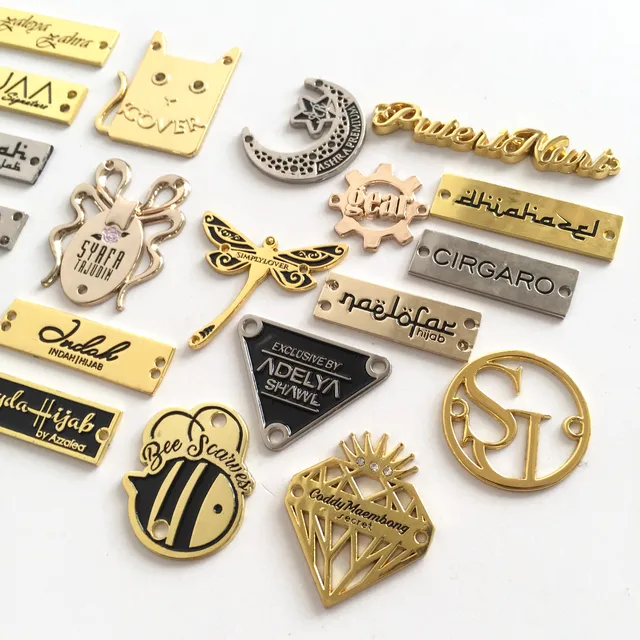 Round Metal Tags Charms For Jewelry Making Gold Metal Hijab