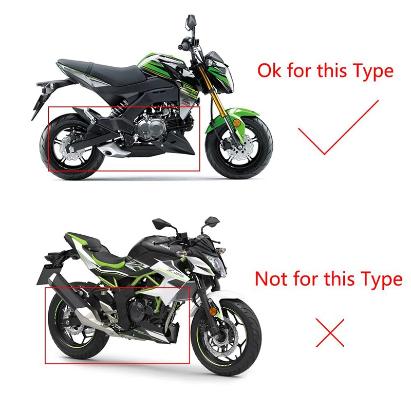 Motorcycle Exhaust Front Header Link Pipe Slip on 51mm Muffler Tail Pipe for Kawasaki Z125 - Image 4
