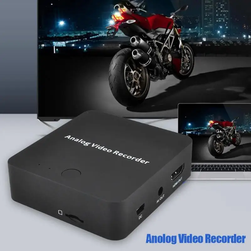 HDMI Analog Signal Capture Box AV Recorder HD Video Capture Box to TF Card