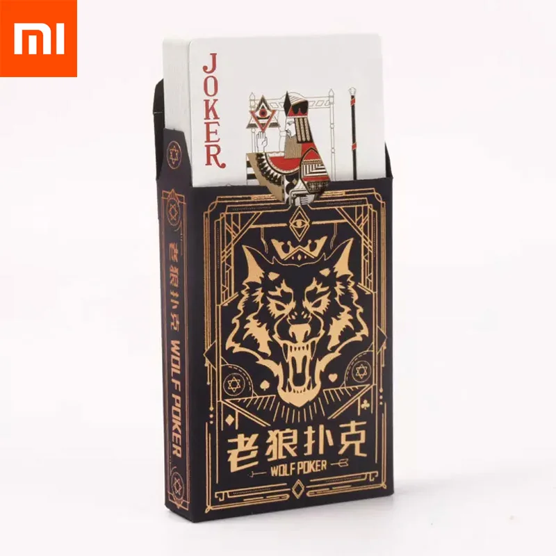 1pcs Xiaomi Mijia Игральные Карты Покер Игра покер набор пластиковая Волшебная карта оборотень убивает покер Волшебные настольные игры 57*87 мм карты - Цвет: 1pcs