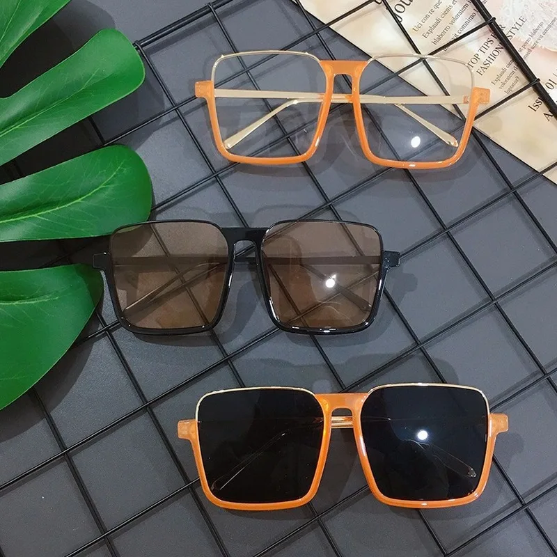 Квадратные поддельные очки пластиковые оптические оправа аксессуары в стиле