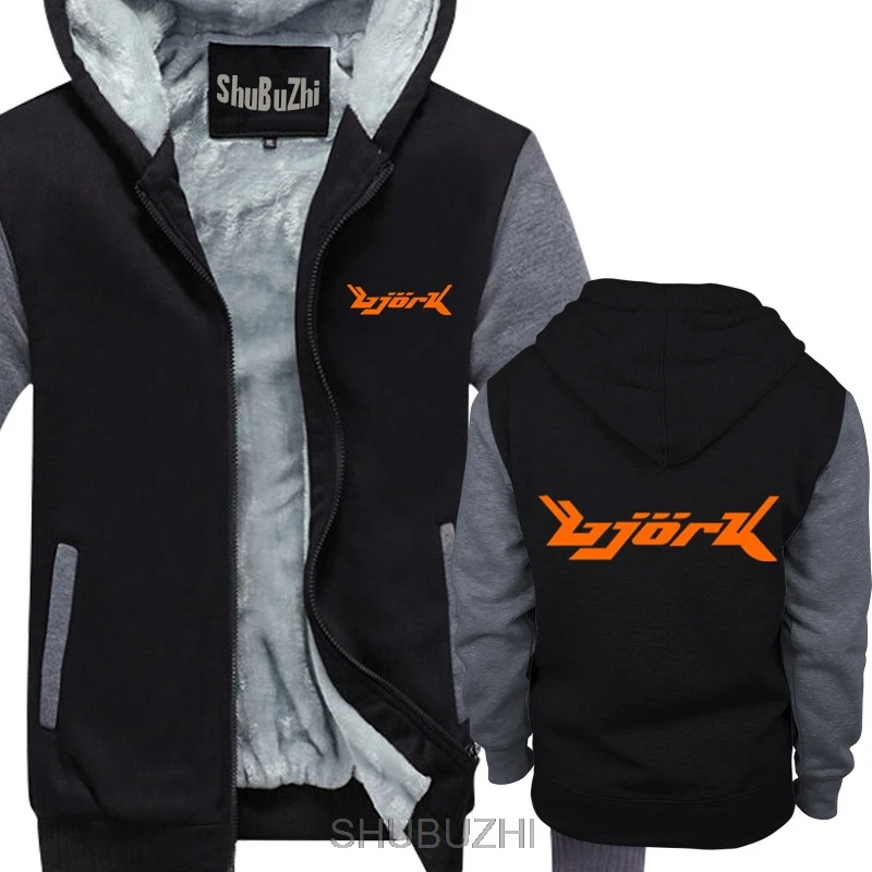 black grey Винтажный bjork 1994 промо sugarcubes Размер hoodie толстовка мужская зимняя Толстая куртка Мужское пальто sbz4295 - Цвет: black grey