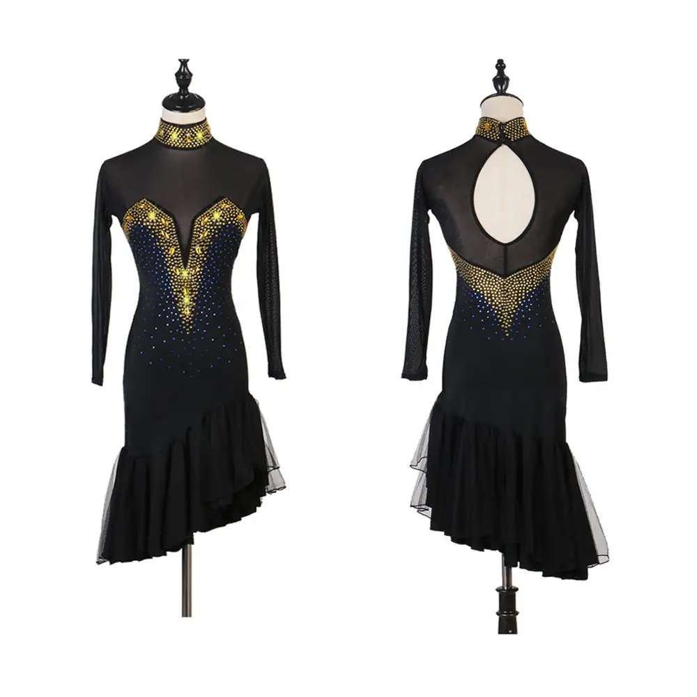 

Latin Competition Dance Skirt Women Professional Samba Latin Dancing Wear Adult High Quality Rumba Latin Dress
