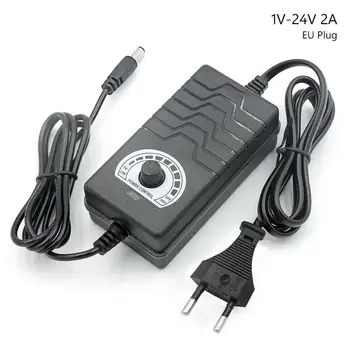 

Voltage Adjustable AC to DC Switching Power Supply Voltage Adjustable Adapter 3-12V 9-24V 1-24V 24-36V LED Driver US EU Plug