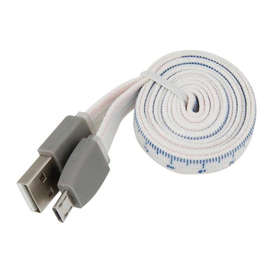500 개/몫 1m 보정 코튼 데이터 케이블 마이크로 usb 5pin 8pin 데이터 동기화 충전기 케이블 아이폰 X 8 삼성 HTC 노키아