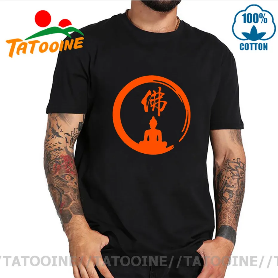 Мужская футболка в японском стиле Tatooine Enso Zen Circle of provigation медитация китайский