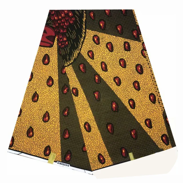 Африканская нигерийская Анкара Феникс hitarget настоящая восковая ткань хлопок Воск Принт для подарка - Цвет: as picture