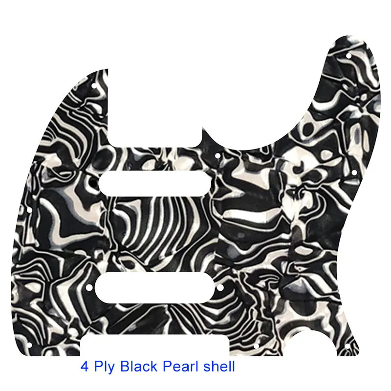 black pearl shell Pleroo Custom Guitar parts-для США Nashville 62 Tele telecaster Guitar pick guard с шипами - Color: black pearl shell