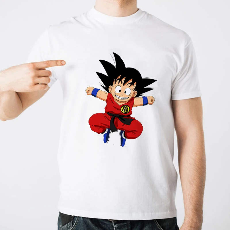 Эффектная Мужская футболка с Драконий жемчуг Z Goku, Высококачественная Спортивная модная повседневная брендовая одежда Harajuku, забавные объемные футболки с аниме