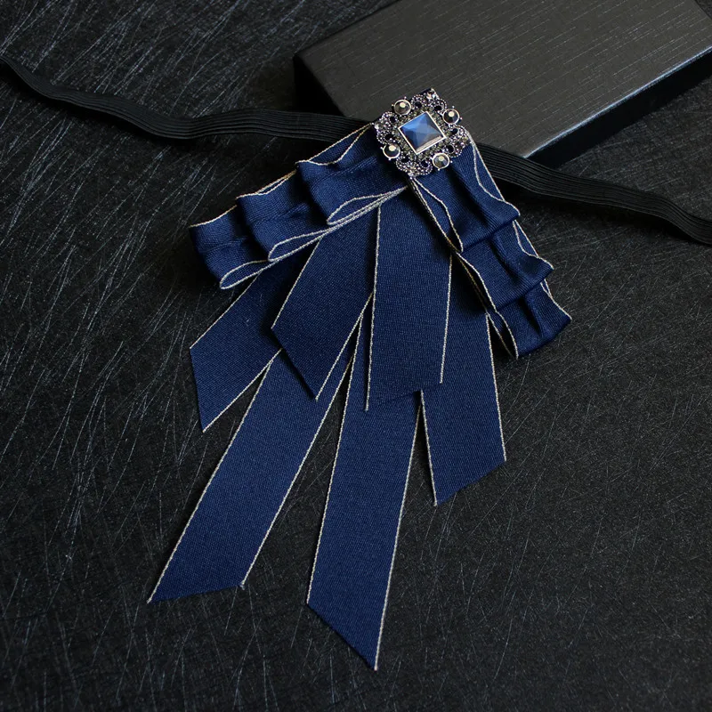 Handmade Bow Tie Мужская и женская рубашка с воротником и горным хрусталем, сплав, галстук-бабочка, новинка, Свадебный, деловой, Рождественский галстук, галстук, Униформа, лента, галстук-бабочка - Цвет: Handmade Bow Tie