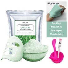 SPA Jelly Facial Mask Powder Aloe Plant Extracts Deep Cleansing Oil Control Moisturizing Sunscreen Modeling Face Mask Skin Care