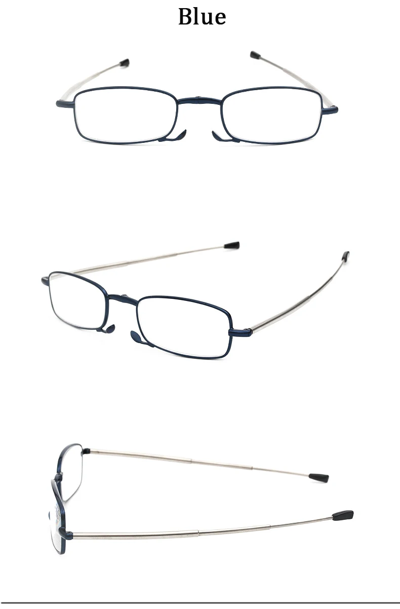 SAOIOAS Титан сплав складные очки для чтения Для мужчин Для женщин вращающийся оптическая компьютерная мини кошелек очки диоптрий 1,0 1,5 2,0 3
