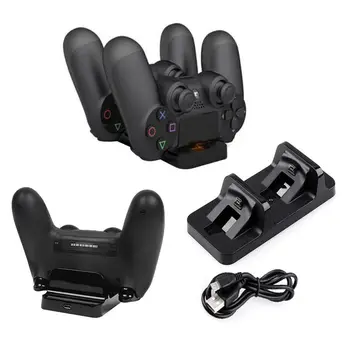 

Dual USB Charging Dock for Sony PlayStation 4 Wireless Controller Double Handle Wireless Dual USB Charging Dock Station for PS4