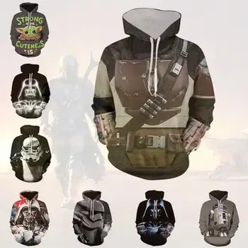 

Movie Star Wars Mandalorian Hoodies Sweatshirt Costumes Cosplay Darth Vader Anakin Skywalker Coat Jacket Outwear