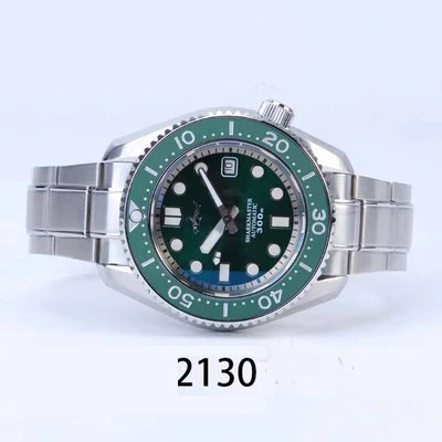 Tuna SBDX001 новые часы для дайвинга керамический ободок сапфировое стекло 300 м водостойкий Швейцарский 2824 механическое движение наручные часы мужские - Цвет: steel green