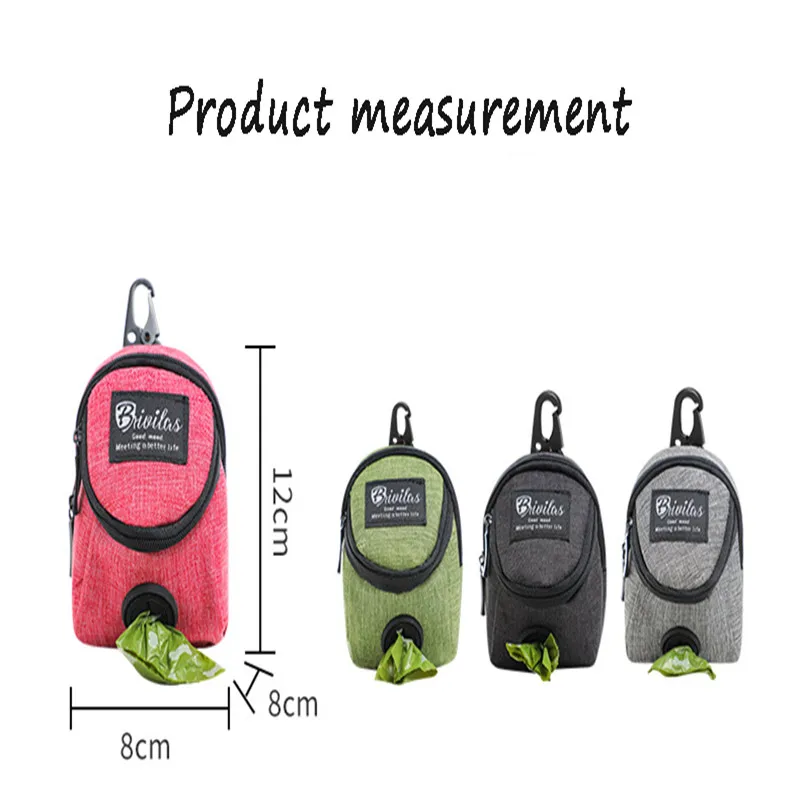 Outdoor multifunctional dog snack bag waist bag portable training dog snack pet supplies large capacity waist durable