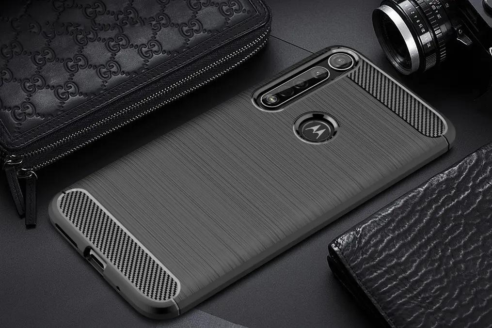 Роскошный чехол для телефона Motorola Moto G8 Play Plus мягкий силиконовый из углеродного