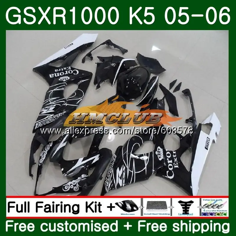 Комбинезоны для SUZUKI GSXR-1000 1000CC GSXR1000 05 06 11CL. 59 Лидер продаж CORONA GSX R1000 05 06 K5 GSX-R1000 GSXR 1000 2005 2006 обтекатель - Цвет: No. 1