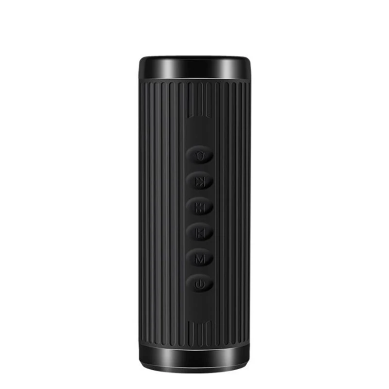 P-X3 Многофункциональный bluetooth-динамик для горного велосипеда, беспроводной динамик, сабвуфер с фонариком и кронштейном - Цвет: Черный