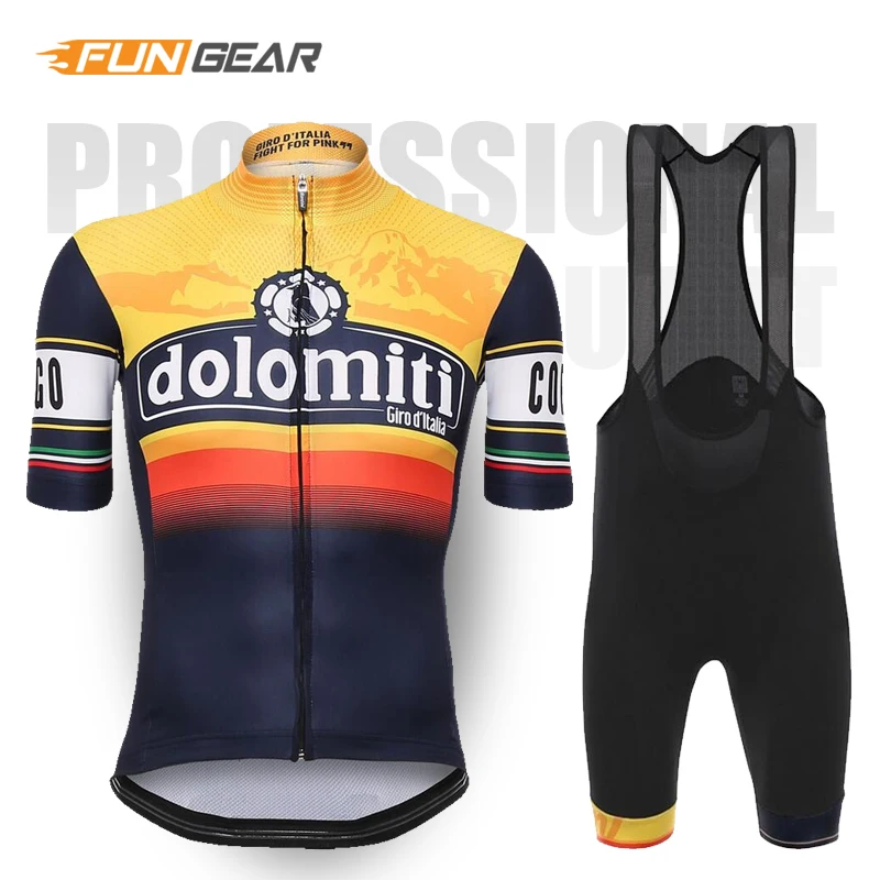 ITALIA одежда для команды велосипедистов трикотажный комплект для велоспорта велосипедные Шорты Ropa Ciclismo быстросохнущие мужские летние велосипедный майон комплект укороченных брюк - Цвет: Bib Cycling Set