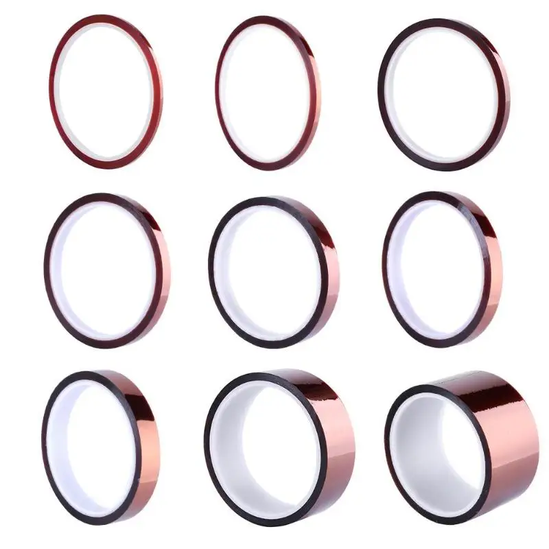 

30m High Tools Temperature Kapton Tape Thermal Insulation Polyimide Adhesive Insulating Kapton Tape 3 4 6 8 10 12 15 30 50mm