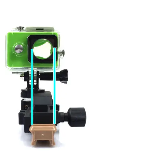 Открытый охотничий тактический 20 мм рейку адаптер для Gopro спортивной камеры