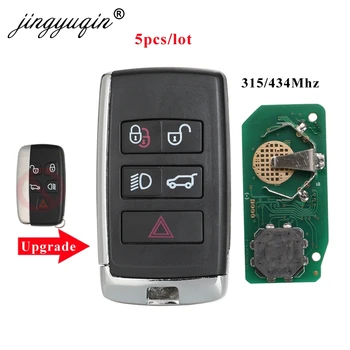 Keyforkess 5pcs per Land Rover LR2 LR4 per Range Rover Evoque Sport fit Jaguar Aggiornato Smart Chiave A Distanza Dell'automobile 315/433MHz KOBJTF10A