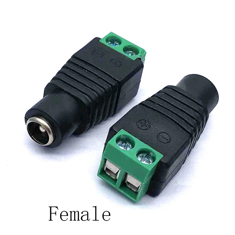 Câmera de Cctv Adaptador de Alimentação Única Tiras Led 50 Unidades - Pacote Fêmea dc Plug 5.5mm x 2.1mm Conector Masculino Fácil 5050 3528 Cor - Image 2