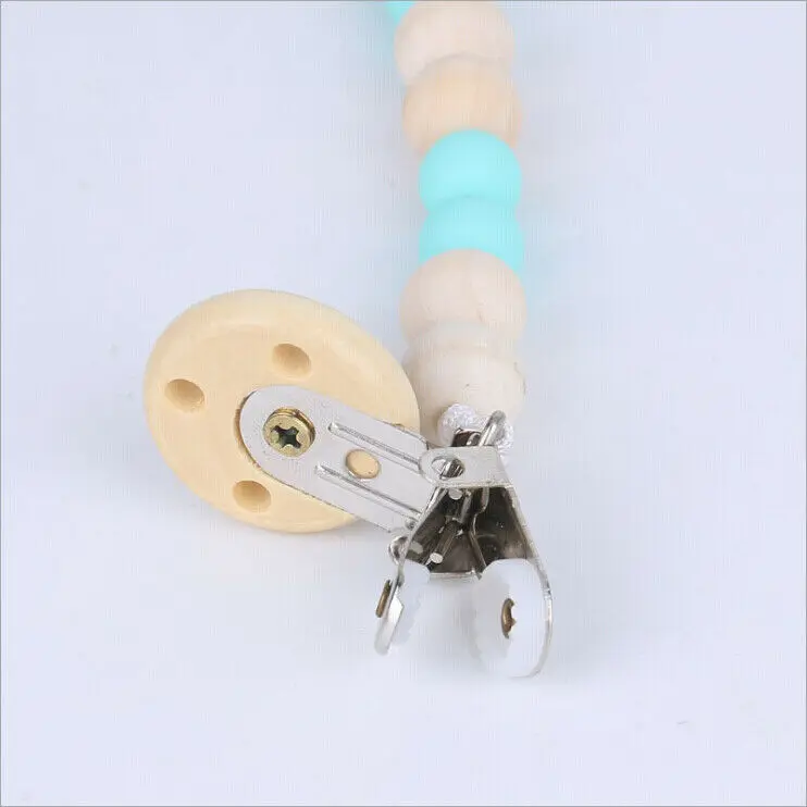 Pudcoco Fast Shipping Cute 1pc Dummy Clip Pacifier Chain Baby Soother Wood Crochet Wooden Toy Non-toxic Pudcoco Fast Shipping Cute 1pc Dummy Clip Pacifier Chain Baby Soother Wood Crochet Wooden Toy Non-toxic