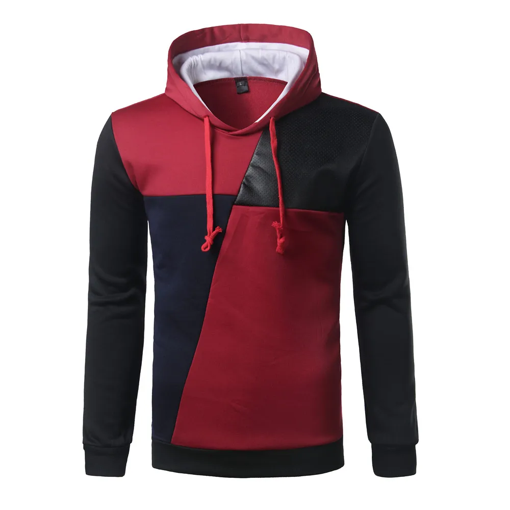 Толстовки Спортивная одежда для мужчин модные хип-хоп толстовки пуловер свитшоты Черная Мужская футболка с принтом - Цвет: Wine